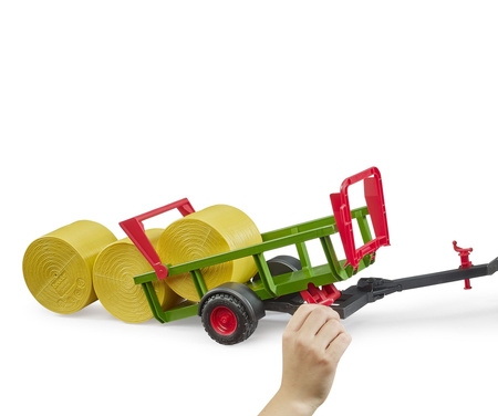 BRUDER 02204 Zbieracz bel okrągłych z 3 belami