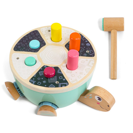 Topbright 121097 Gra motoryczna Żółw Drewniana wbijanka - 18 mies.+