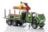 Bruder 02824 MACK z dźwigiem przyczepą i pniami