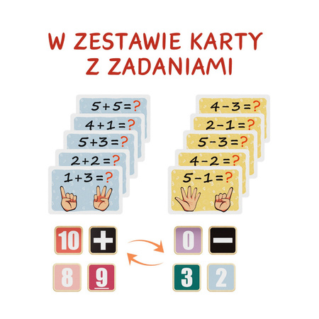 Topbright 121121 Nauka liczenia na palcach 36m+ Zestaw edukacyjny z dłońmi