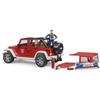 Bruder 02528 Jeep Wrangler straż pożarna+Figurka
