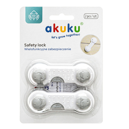 Akuku A0649 zabezpieczenia uniwersalne do szafek 2szt, 9 cm