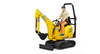 Bruder 62002 Minikoparka Jcb z figurką