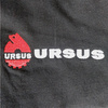 URSUS 110 czarna Koszulka haftowane logo bawełna