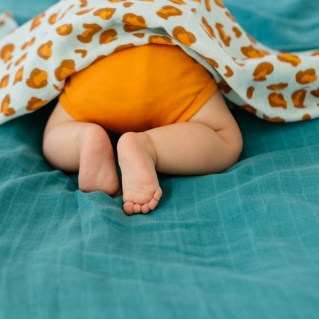 Tommy Lise 701323 Blue Leopard Set Pieluszka muślinowa bawełna