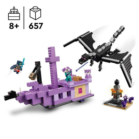 LEGO Minecraft 21264 Smok Kresu i statek Kresu zestaw 657 el 8+