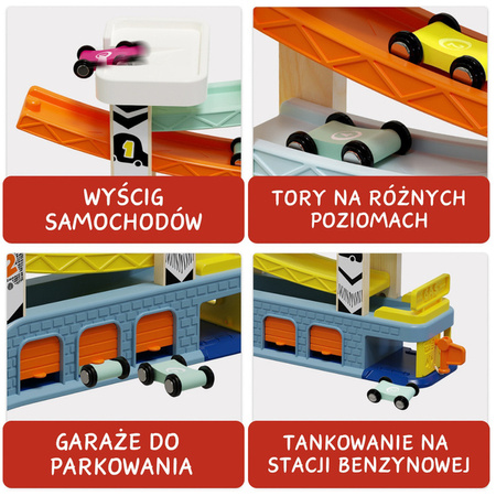 Topbright 121092 Tor samochodowy Zjeżdżalnia z superszybkimi autami -18 mies.+