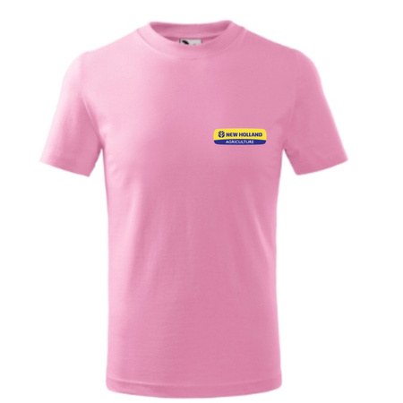 New Holland 110cm różowa Koszulka haftowane logo bawełna