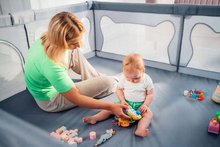 Lionelo Willow XL Grey Concrete – Kojec Dla Dziecka 207×187 cm