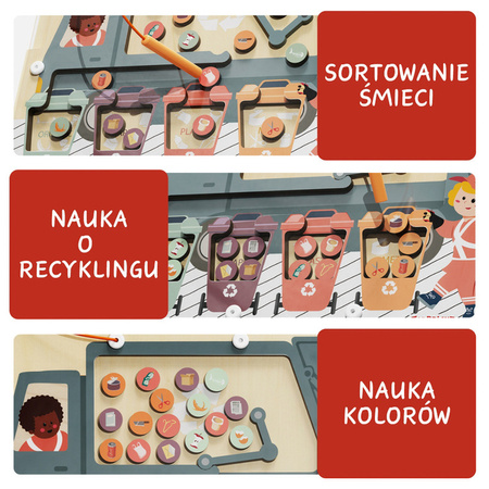Topbright 121118 Układanka magnetyczna Segregowanie śmieci – 36 mies.+