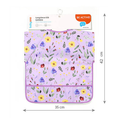 Babyono 1476/01 Śliniak z długim rękawem GARDEN 