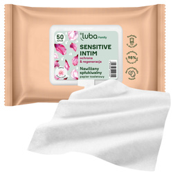 22345 Luba Family Sensitive Intim nawilżany papier toaletowy 50 szt.