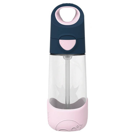 b.box 00445 Butelka tritanowa ze słomką 450 ml b.box Indigo Rose
