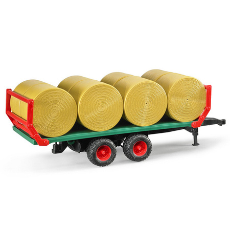 Bruder 02220 Przyczepa do transportu siana + 8 bel