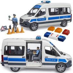 Bruder 02683 Policyjny pojazd ratowniczy MB Sprinter z modułem świetlno-dźwiękowym