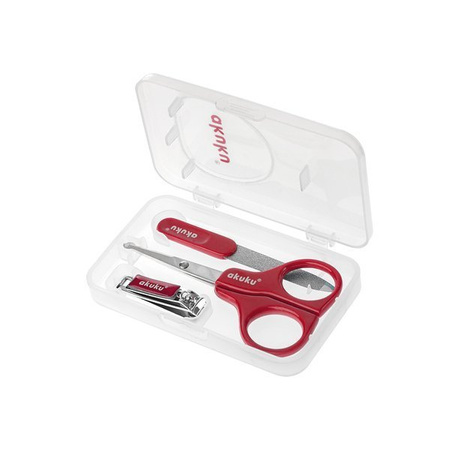 AKUKU A0042 zestaw manicure nożyczki cążki pilnik
