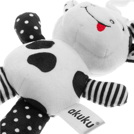 Akuku A0471 pluszowa zawieszka Krówka CZARNO-BIAŁA