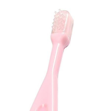 BabyOno 550/01 róż szczoteczka do zębów i dziąseł3szt