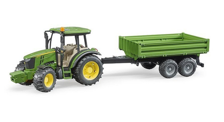 Bruder 02108 traktor John Deere 5115M z przyczepą