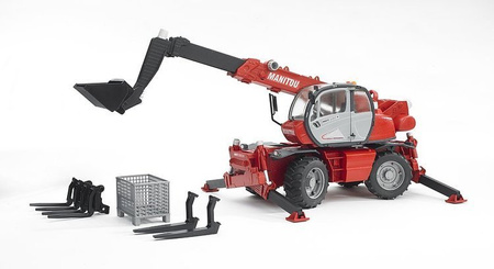 Bruder 02129 ładowarka Manitou z akcesoriami