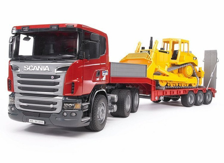 Bruder 03555 Scania z naczepą + spychacz 02422
