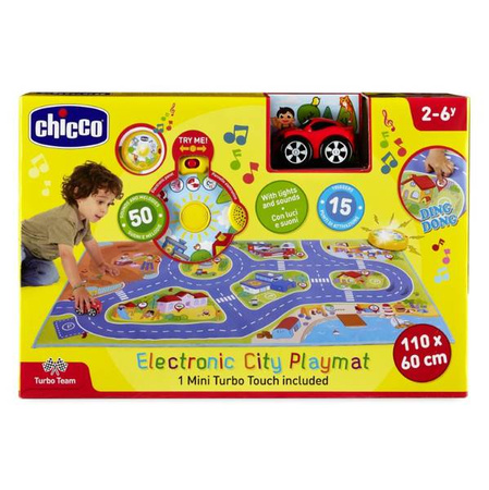 CHICCO 04406 edukacyjna mata mapa miasto samochód