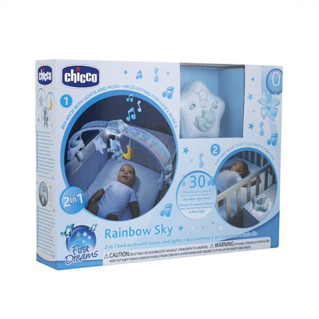 CHICCO 43290 interaktywny pałąk panel na łóżeczko lampka