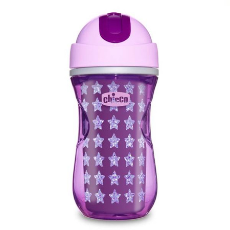 CHICCO 70114 Kubek niekapek termiczny ze słomką
