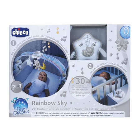 CHICCO interaktywny pałąk panel na łóżeczko lampka