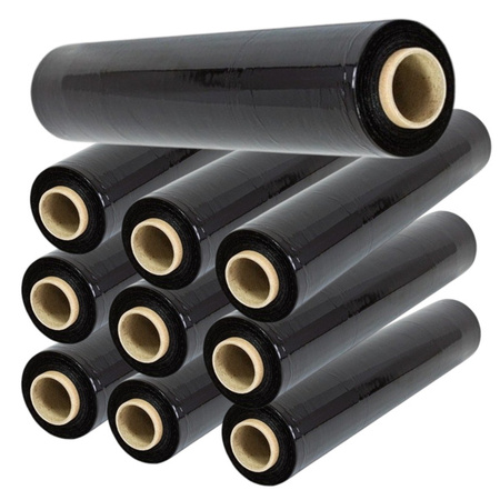 CZARNA FOLIA STRETCH STRECZ 3KG - 2,7netto x 10szt