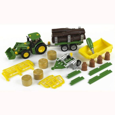 Klein 3907 Traktor John Deere do skręcania 33el.