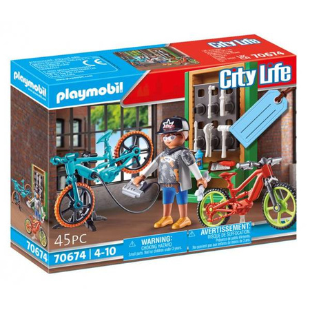 Playmobil 70674 Zestaw Serwis rowerów elektr.