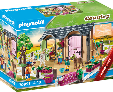 Playmobil 70995 Nauka jazdy konnej z boksami