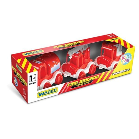 WADER 60023 straż pożarna zestaw autek 3szt