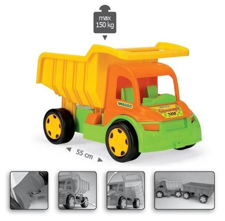 Wader 65005 Wywrotka Gigant Truck 150kg ciężarówka